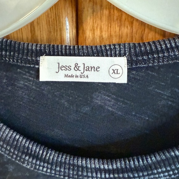 Jess & Jane XL Curiosity Top Asian  Dragonfly Tunic Women's Black Cotton - Picture 3 of 10